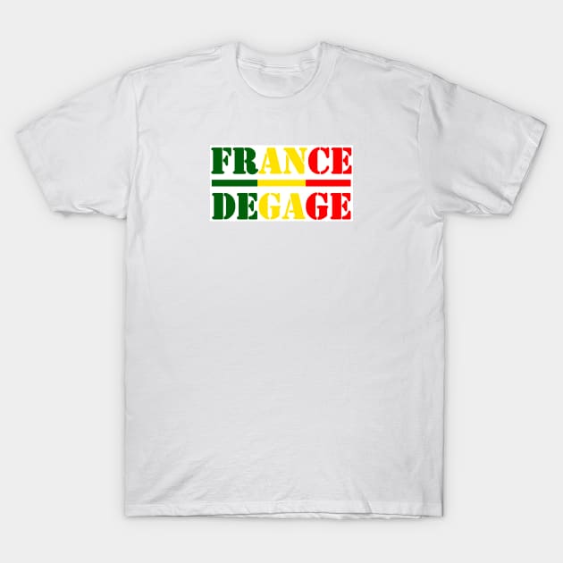 France Degage du Mali T-Shirt by Tony Cisse Art Originals